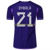 Original Fußballtrikot Argentinien DYBALA 21 Auswärtstrikot WM 2022 Für Herren